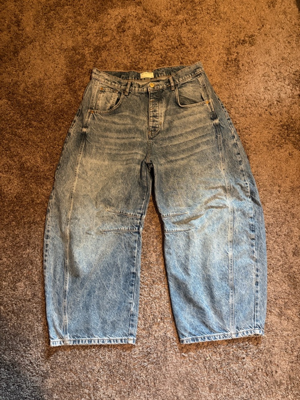 Free People Barrel Jeans
